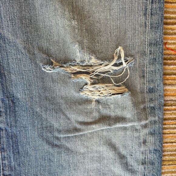 Citizens of Humanity Evans Relaxed Button Fly Jeans Distressed Medium Wash EUC - Picture 11 of 11